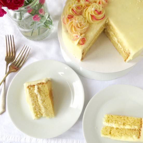 Classic Vanilla Cake - Recipe photo by whatsarahbakes