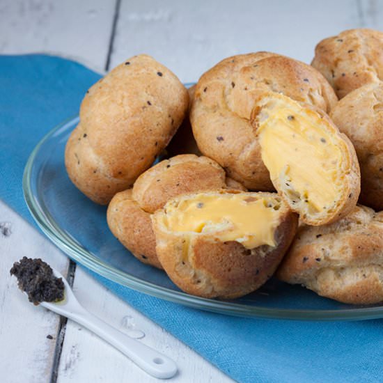 Cheesy Truffle Puffs - Recipe photo by ohmydish