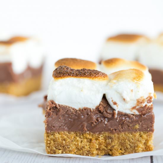 S'mores Bars - Recipe photo by browneyedbaker