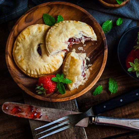 Sinful Strawberry Hand Pies - Recipe photo by cookiesforengland