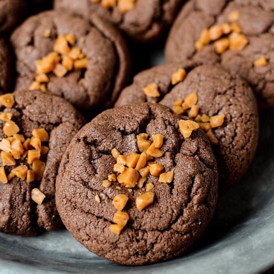 Chocolate Toffee Cookies - Recipe photo by RandaDerkson
