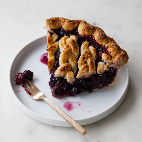 Black and Blueberry Pie - Recipe photo by Style Sweet CA