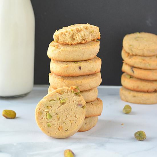 Eggless Wholewheat Pistachio Cookie - Recipe photo by ruchiskitchen