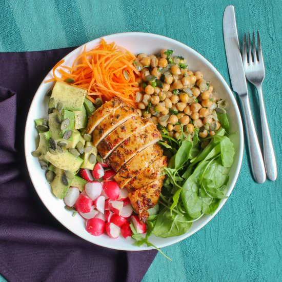 Cajun Chicken Salad Bowl - Recipe photo by Snacktothefuture