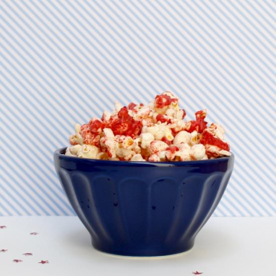 Strawberry Pie 4th of July Popcorn - Recipe photo by popcornandchocolate