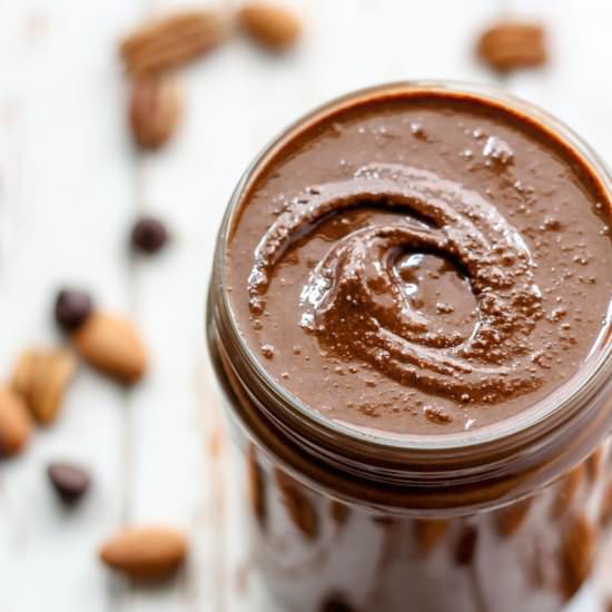 Chocolate Almond Pecan Butter - Recipe photo by fitmittenkitchen