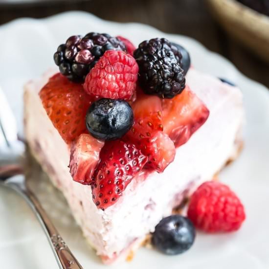 MIXED BERRY CHEESECAKE - Recipe photo by LifemadeSweeter