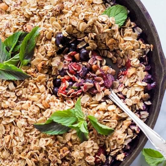 Vanilla Triple Berry Crisp - Recipe photo by withsaltandwit