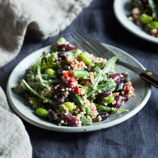 Protein Packed Quinoa Bean Salad - Recipe photo by thefullhelping