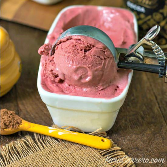 Dairy-free Red Velvet Ice Cream - Recipe photo by karacarrero