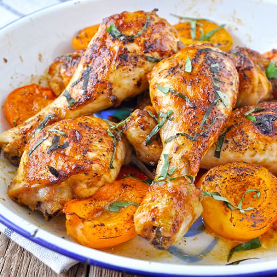 Apricot Mustard Chicken Drumsticks - Recipe photo by kouzinista