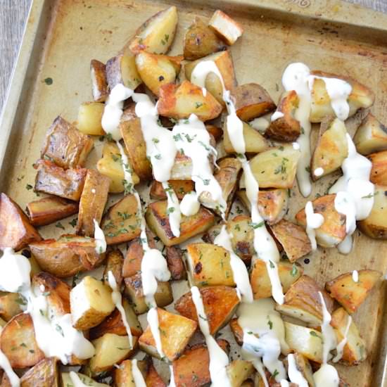 Roasted Potatoes with Creamy Sauce - Recipe photo by goodmorningcali