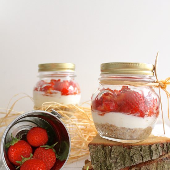 Raw Strawberry Soft Goat Cheesecake - Recipe photo by CookALifebyMaeva
