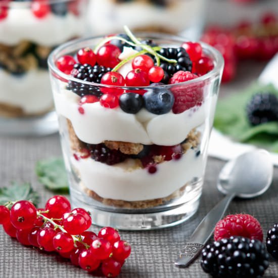 White Chocolate and Berry Cups - Recipe photo by Planticize