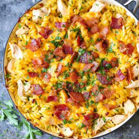 One Pot Chicken Ranch Pasta - Recipe photo by damndelicious