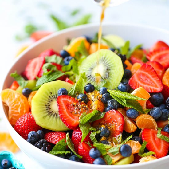 Easy Fruit Salad - Recipe photo by damndelicious