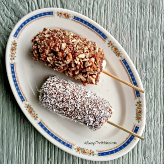 Paleo Frozen Banana Pops - Recipe photo by thegardeningcook