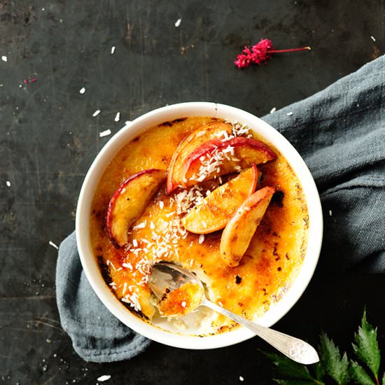 Coconut Oatmeal Crème Brûlée - Recipe photo by servingdumplings