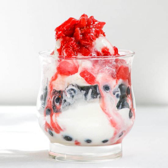 Red White and Blue Parfaits - Recipe photo by Desserts Required