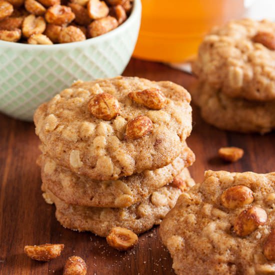 Honey-Nut Oatmeal Cookies - Recipe photo by wannacomewith