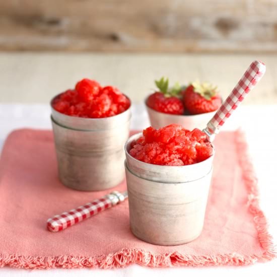 Fresh Strawberry Granita - Recipe photo by marilenaskitchen