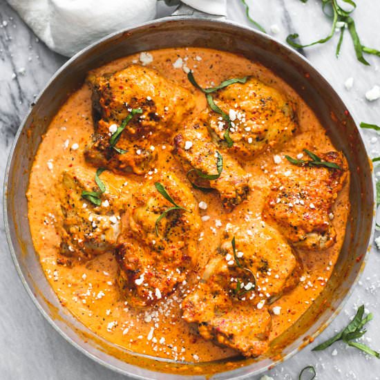 One Pan Mediterranean Chicken - Recipe photo by CremedelaCrumb