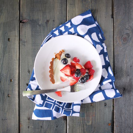 Triple Berry Goat Cheese Tart - Recipe photo by scratch-eats