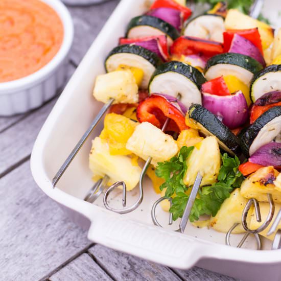 Grilled Mango & Pineapple Skewers - Recipe photo by Heavenlynn Healthy