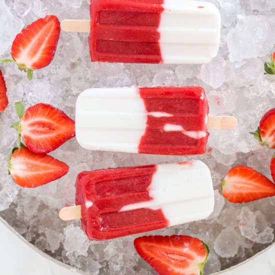 Strawberry & Coconut Popsicles - Recipe photo by Heavenlynn Healthy