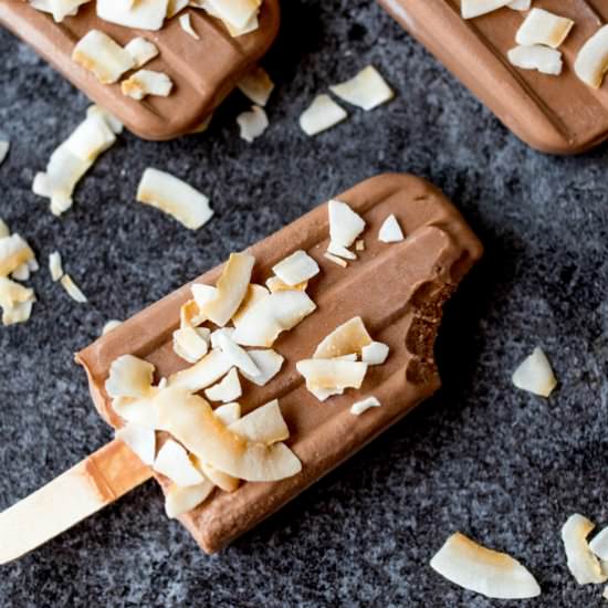 Toasted Coconut Fudgsicles - Recipe photo by simplystacie