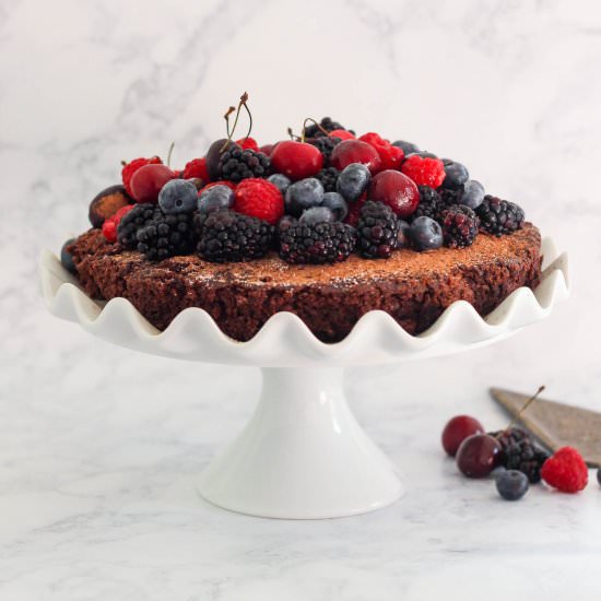 Single Layer Chocolate Cake - Recipe photo by Purely Katie