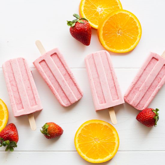 Strawberry Orange Mascarpone Pops - Recipe photo by thesunnypalate