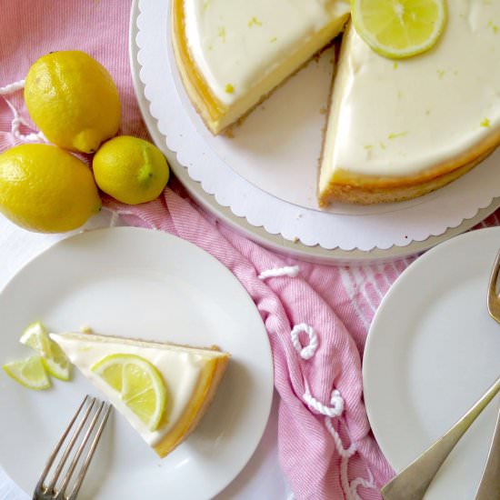 Easy Lemon Cheesecake - Recipe photo by whatsarahbakes