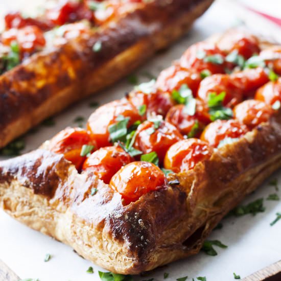 Goat Cheese Tomato Tart - Recipe photo by FoodFolksandFun