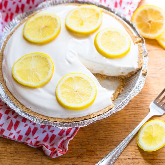 Four Ingredient Lemonade Pie - Recipe photo by foodbanjo