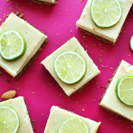 Creamy Lime Pie Bars - Recipe photo by minimalist baker