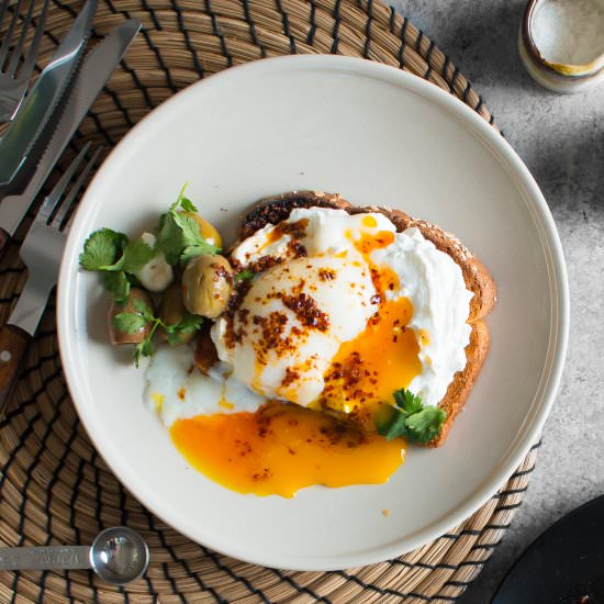 Turkish Cilbir Toast - Recipe photo by iwillnoteatoysters