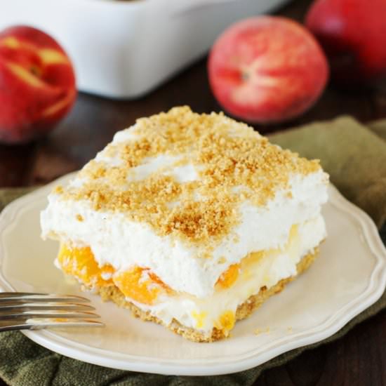 No-Bake Peach Yum Yum - Recipe photo by thekitchenismyplayground