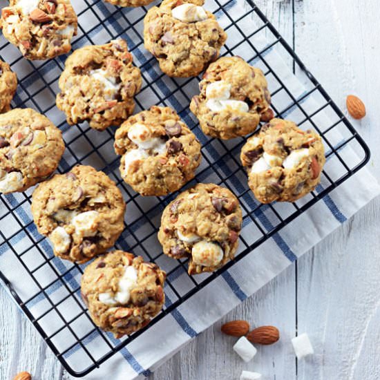 Espresso Rocky Road Oatmeal Cookies - Recipe photo by TheCakeChica