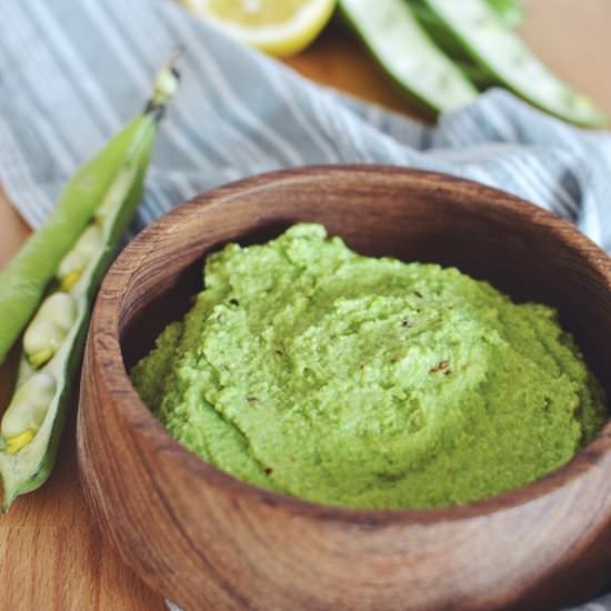 Fava Bean (Broad Bean) Hummus - Recipe photo by HapaWay