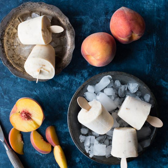 Peach Granola Breakfast Popsicles - Recipe photo by boulderlocavore