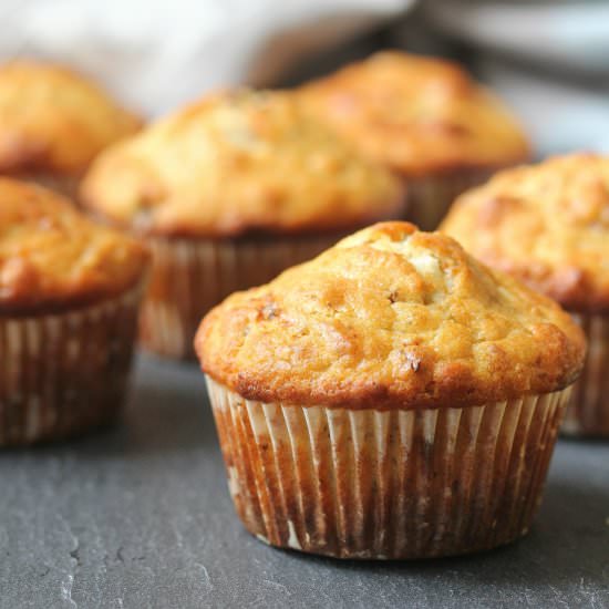 Bacon & Roquefort Cheese Muffins - Recipe photo by karenskitchenstories