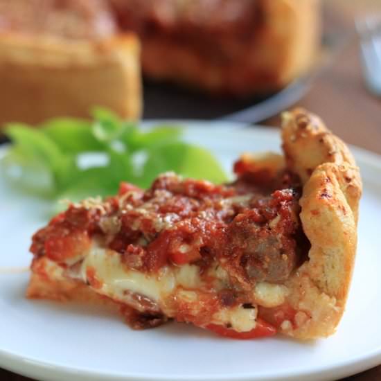 Chicago Style Deep Dish Pizza - Recipe photo by sugarsaltmagic