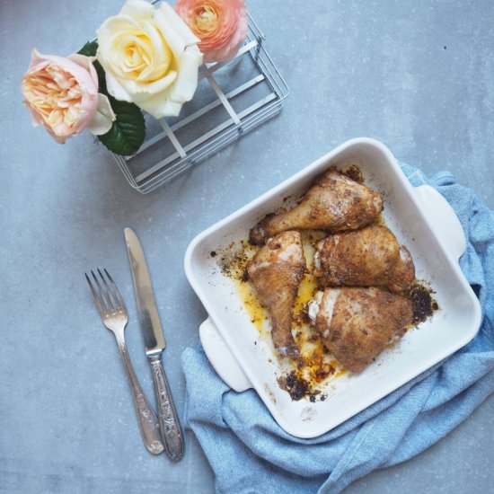 KFC Spiced Chicken with BBQ Sauce - Recipe photo by madeleineshaw