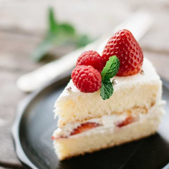 Japanese Birthday Cake - Recipe photo by Chopstick Chronicles