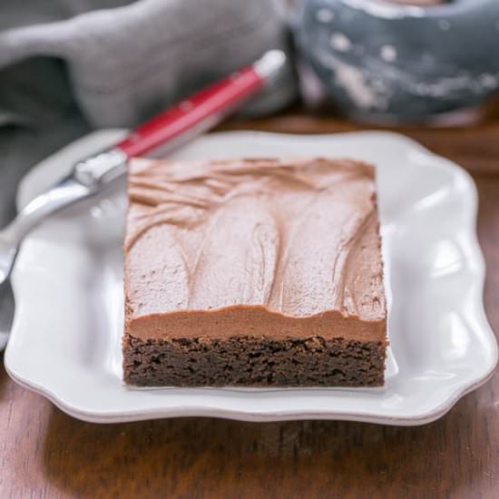 Frosted Cocoa Brownies - Recipe photo by thatskinnychickcanbake