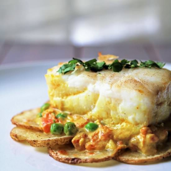 Curry Coconut Corvina - Recipe photo by PooksPantry