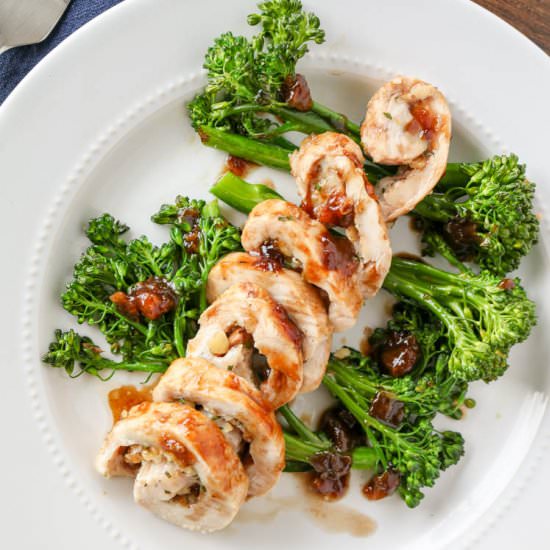 Chicken Roulades with Apricot Glaze - Recipe photo by wrightfamilytable