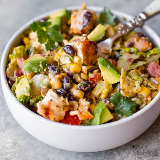 Southwestern Chopped Chicken Salad - Recipe photo by sallysbakingaddiction