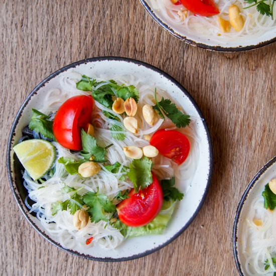 Thai Glass Noodle Salad - Recipe photo by vermilionroots
